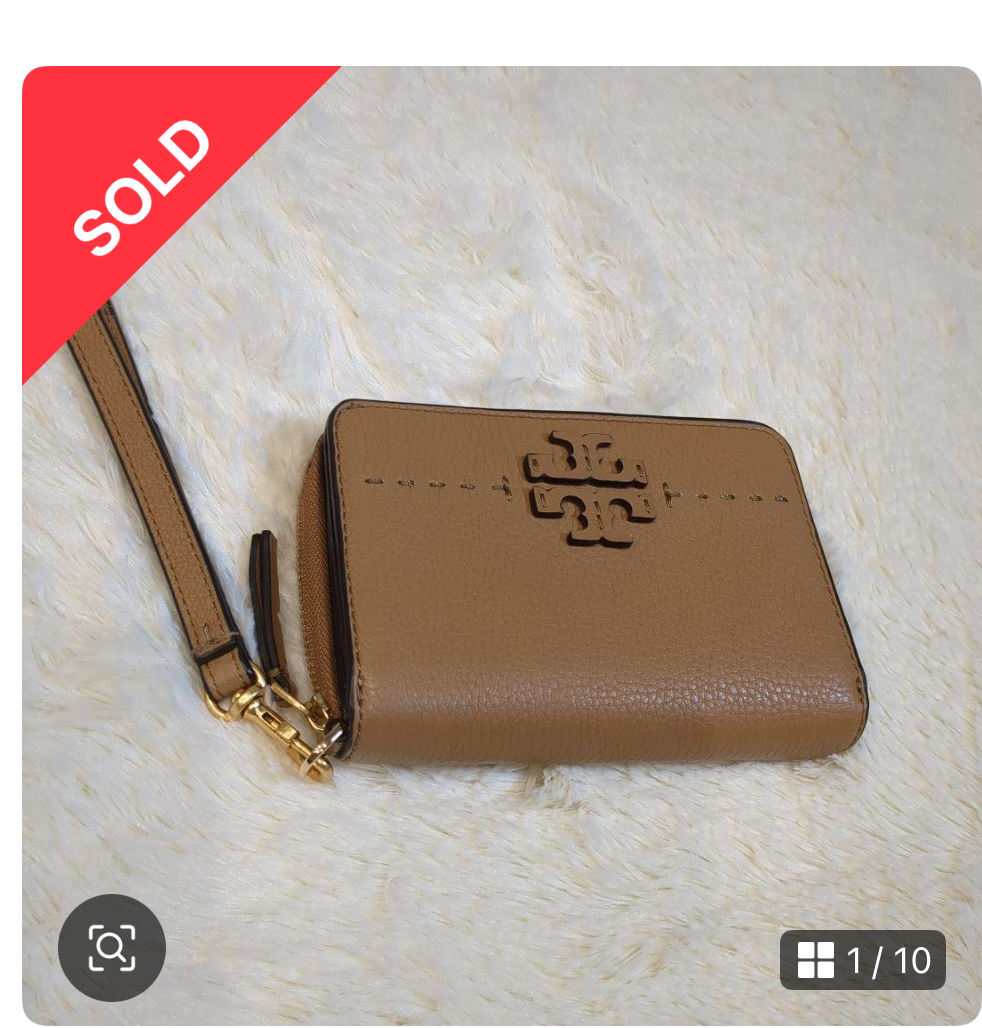 初めて利益が残ったTory Burchの財布