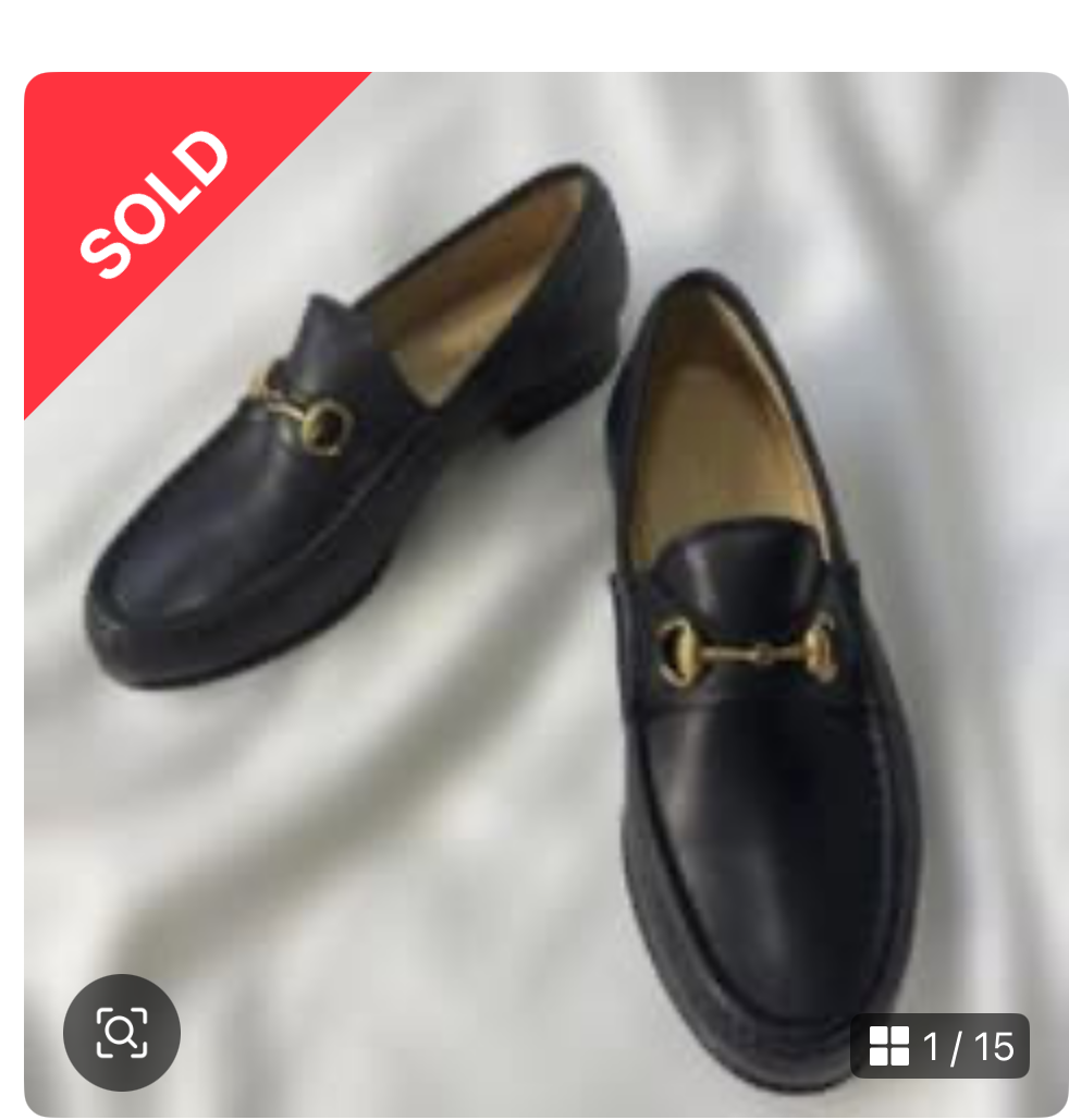 販売したGUCCIの黒いホースビットローファー